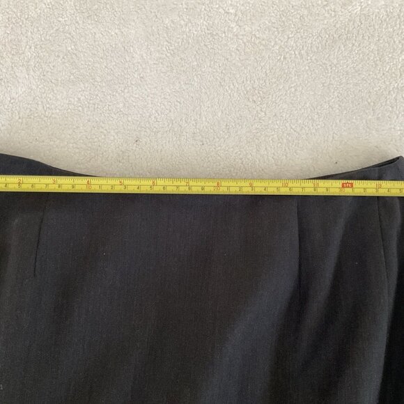 Barry Bricken Mark Shale Women's Pencil Maxi Sz 6 Long Skirt Dark Gray Wool Vntg - Picture 7 of 10